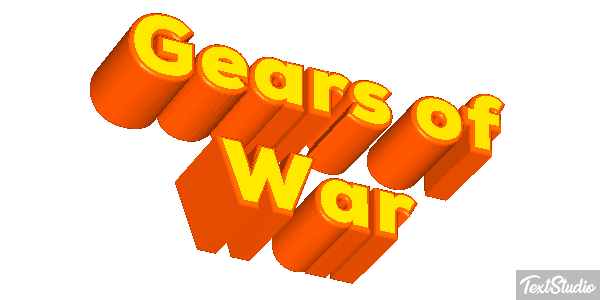 Gears of War Текстовый эффект