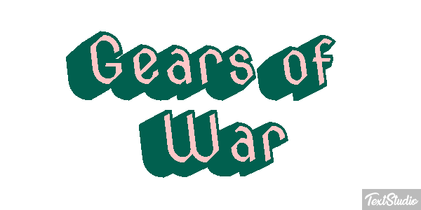 Gears of War Текстовый эффект