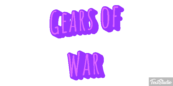 Gears of War Текстовый эффект