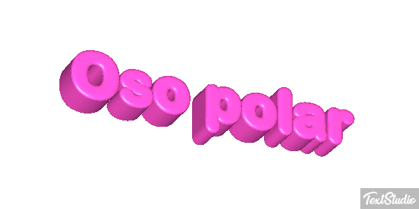 Oso polar Tekst effect