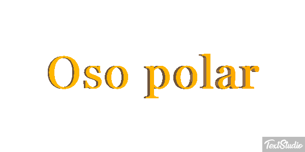 Oso polar Tekst effect