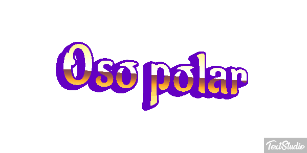 Oso polar Tekst effect