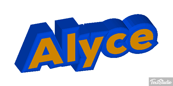 Alyce Text effect