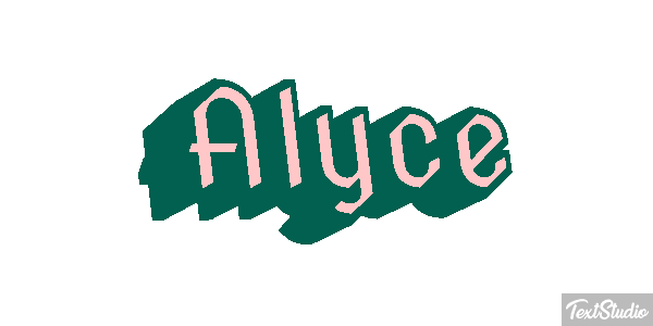 Alyce Text effect