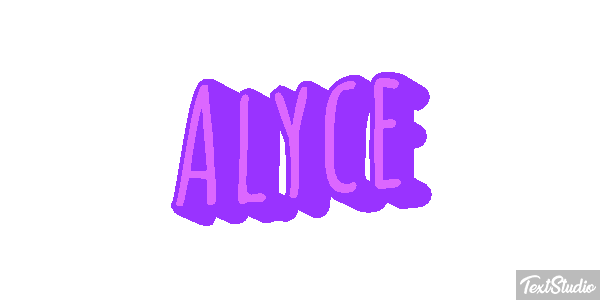 Alyce Text effect