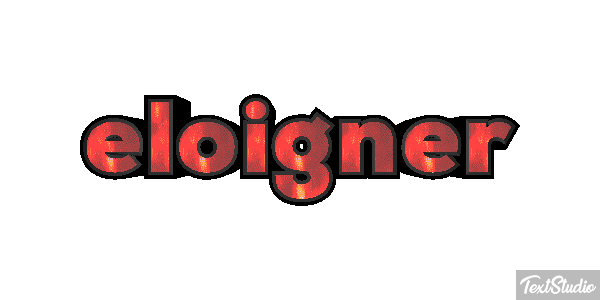 Éloigner Text effect