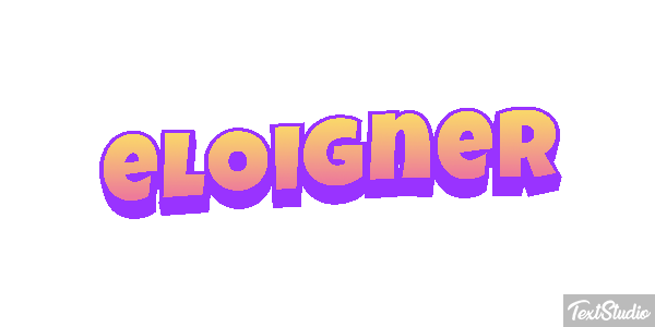 Éloigner Text effect