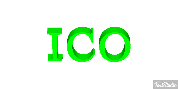 ICO Text effect