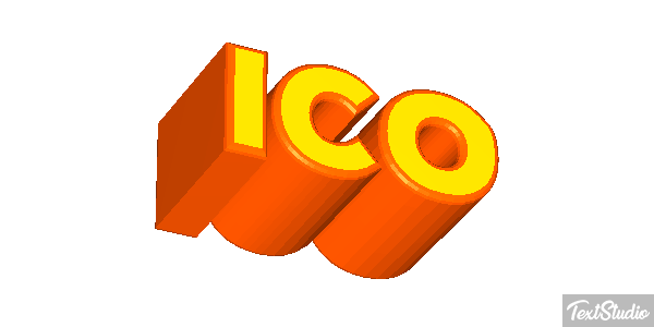 ICO Text effect