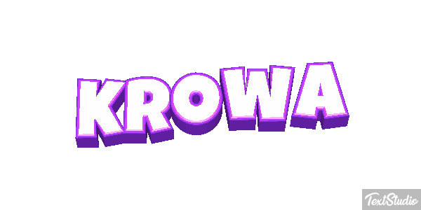 Krowa Efekt tekstowy
