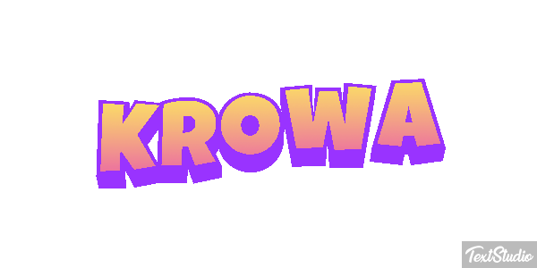 Krowa Efekt tekstowy