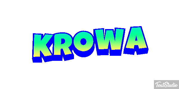 Krowa Efekt tekstowy