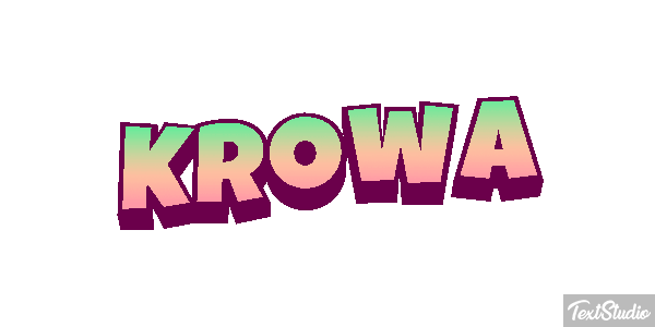 Krowa Efekt tekstowy