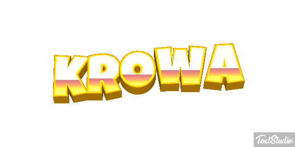 Krowa Efekt tekstowy