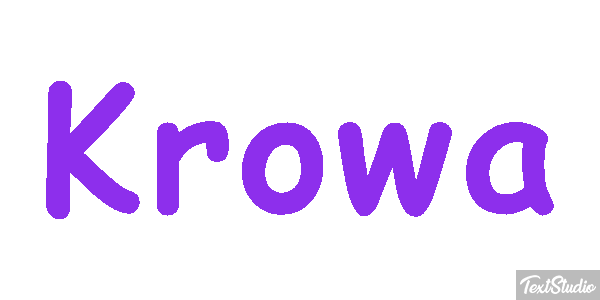 Krowa Efekt tekstowy