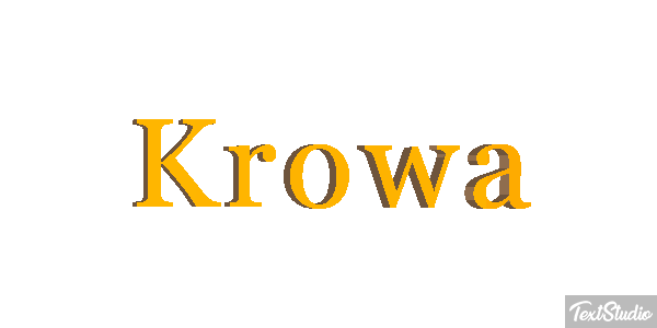 Krowa Efekt tekstowy