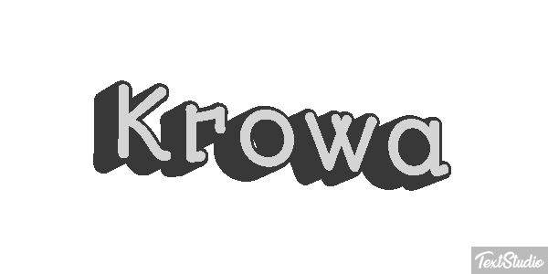 Krowa Efekt tekstowy