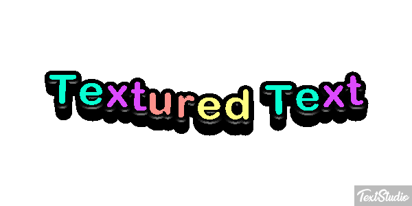 Textured Text Metin efekti