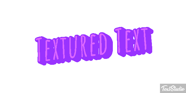 Textured Text Metin efekti