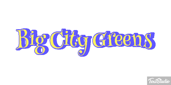 Big City Greens Efekt tekstowy