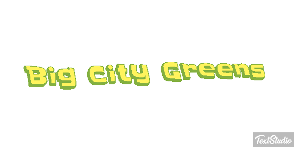 Big City Greens Efekt tekstowy
