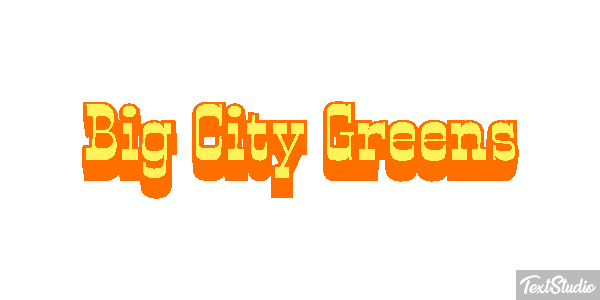 Big City Greens Efekt tekstowy
