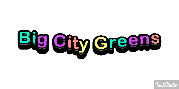 Big City Greens Efekt tekstowy