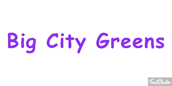 Big City Greens Efekt tekstowy