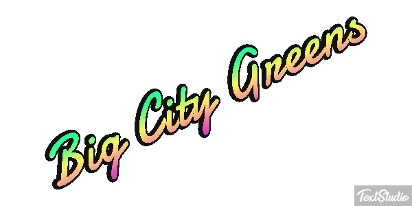 Big City Greens Efekt tekstowy