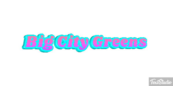 Big City Greens Efekt tekstowy