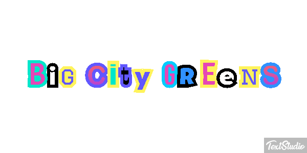 Big City Greens Efekt tekstowy