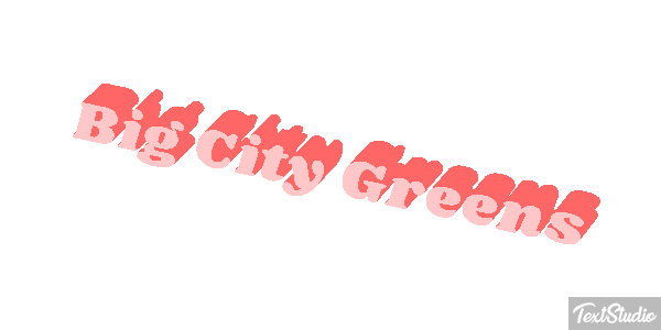 Big City Greens Efekt tekstowy