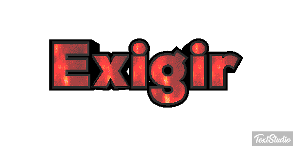 Exigir Effetto testo