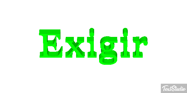 Exigir Effetto testo