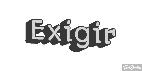 Exigir Effetto testo