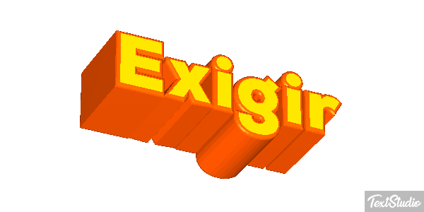 Exigir Effetto testo