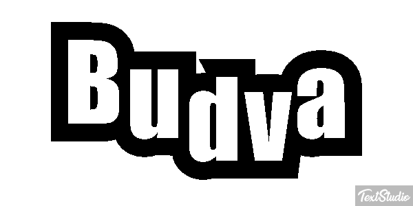 Budva Text effect