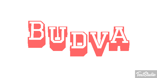 Budva Text effect