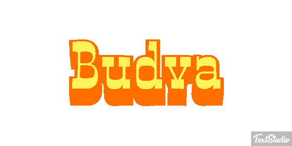 Budva Text effect