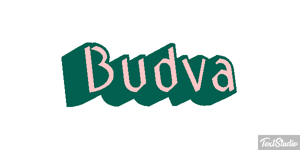 Budva Text effect