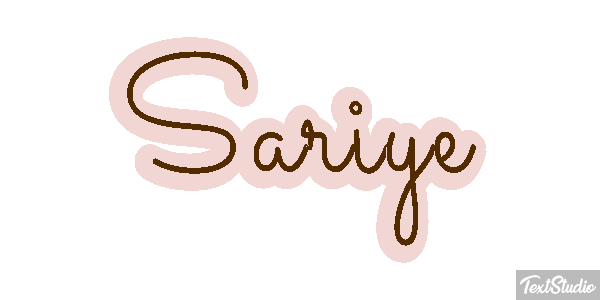 Sariye Tekst effect