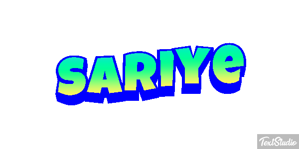 Sariye Tekst effect