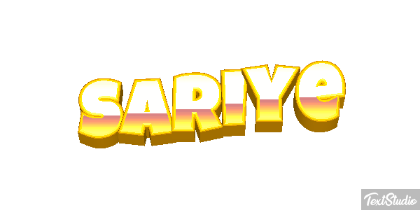 Sariye Tekst effect