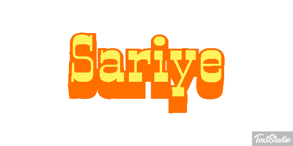 Sariye Tekst effect