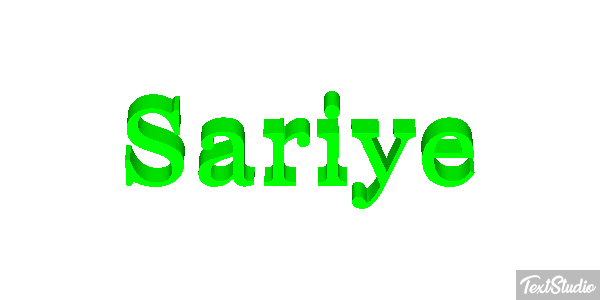 Sariye Tekst effect