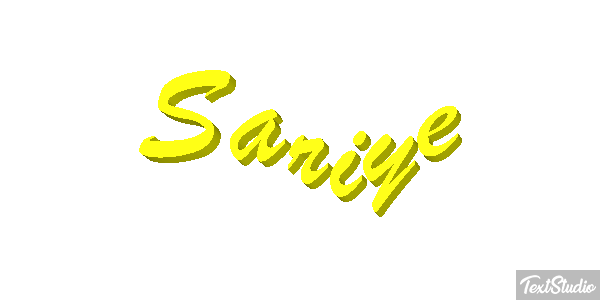Sariye Tekst effect