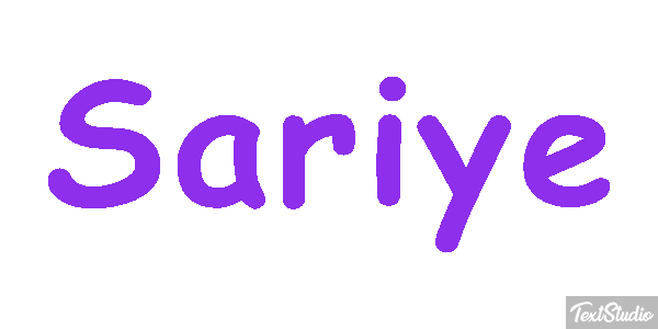 Sariye Tekst effect
