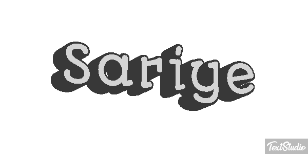 Sariye Tekst effect