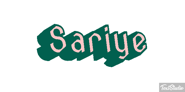 Sariye Tekst effect