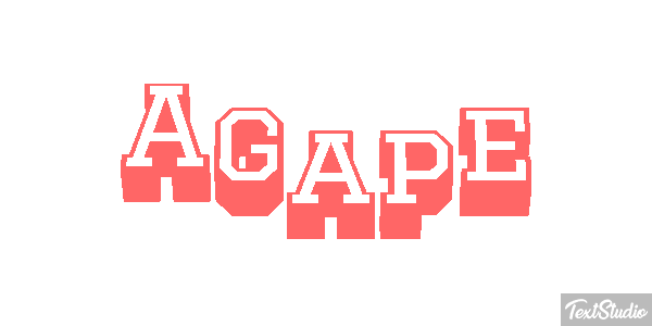 Agape Efekt tekstowy